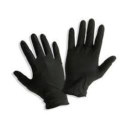 GUANTES DE NITRILO NEGROS